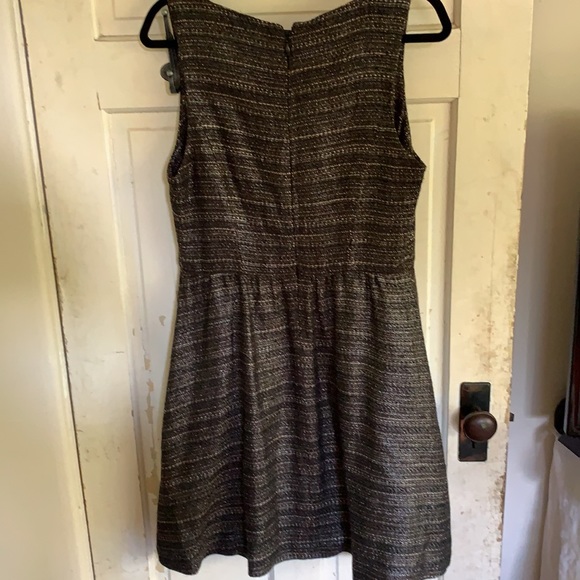 Silver thread Tweed dress by anthropologie sz 12 - Picture 3 of 3